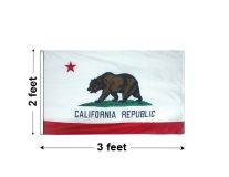 2'x3' California Nylon Outdoor Flag